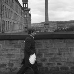 1980'S FACTORY WORK   ENGLAND WORKING CLASS SOCIETY SALTS MILL SALTAIRE nr BRADFORD YORKSHIRE 005
